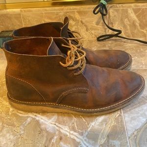 Redwings chukka weekender  leather brown 9 men’s